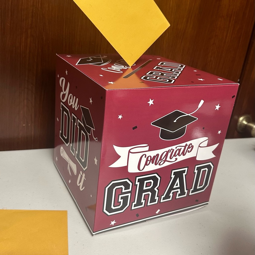 Graduation Congrats Money cards box